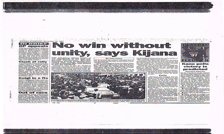 Sunday Standard, November 16, 1997