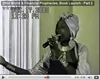 2004 World & Financial Prophecies, Book Launch - Part 2